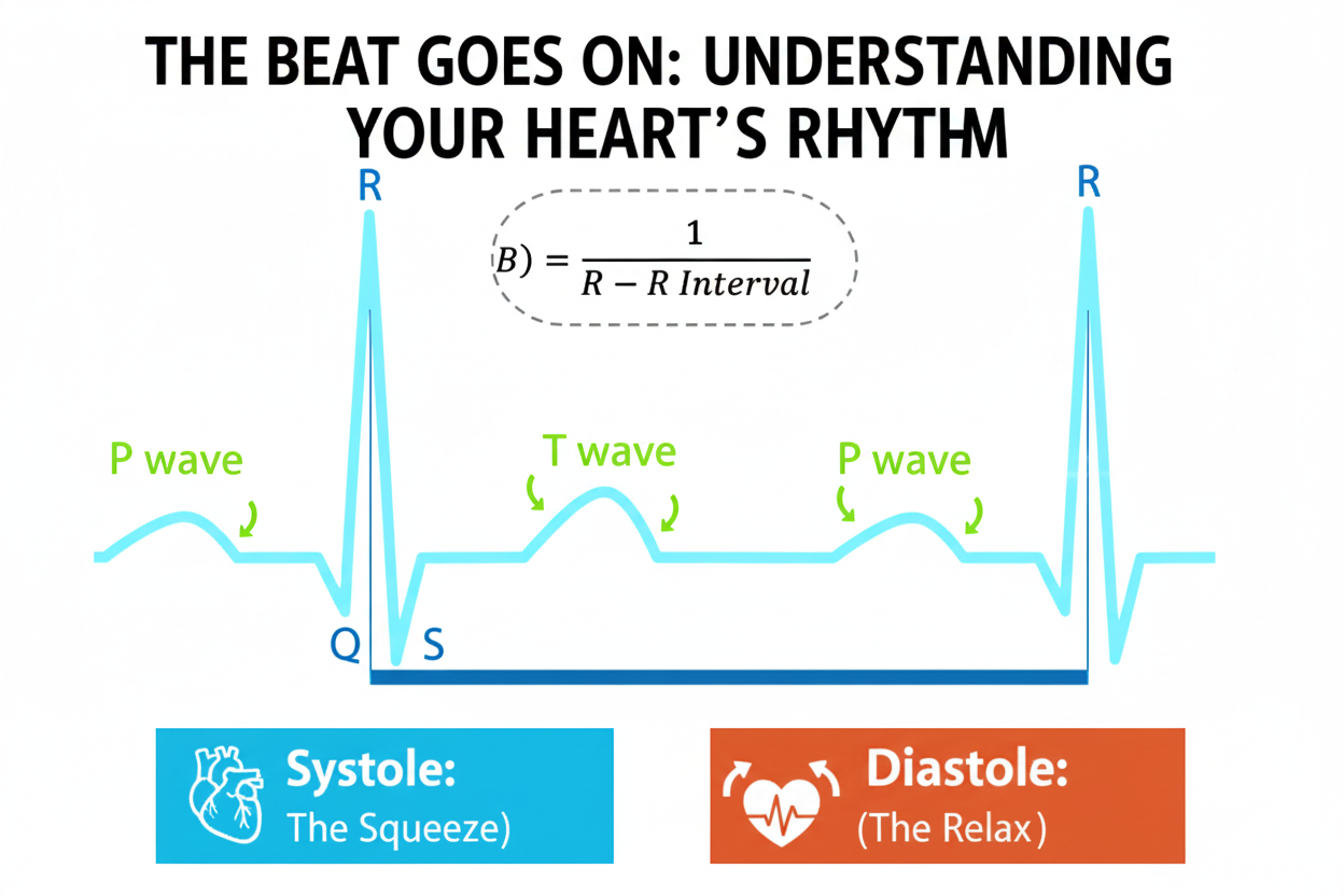 Cardiac cycle showing systole and diastole
